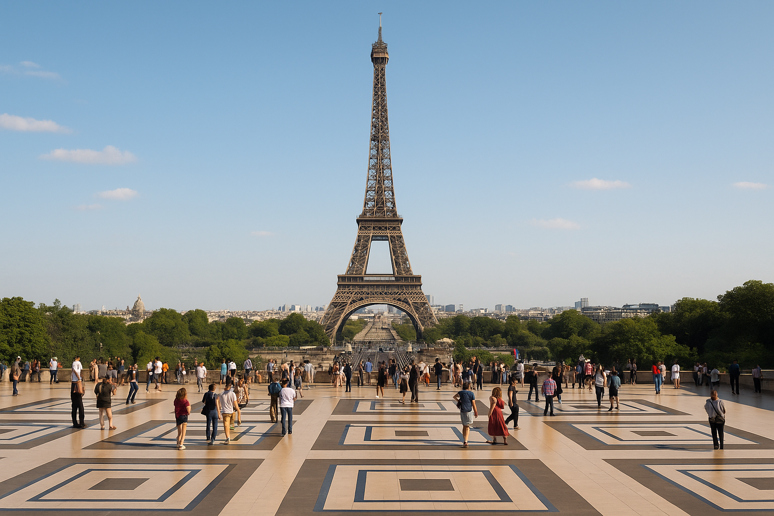 Place du Trocadéro et Tour Eiffel